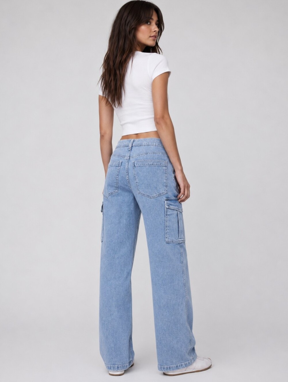 GAP Mid Rise 90s Loose Cargo Slouch Jeans Size 26 / 2 Short - Picture 3 of 12